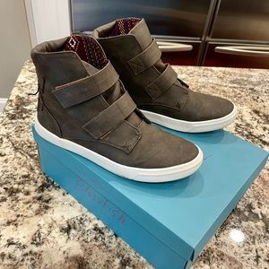 Blowfish high tops, vegan leather.